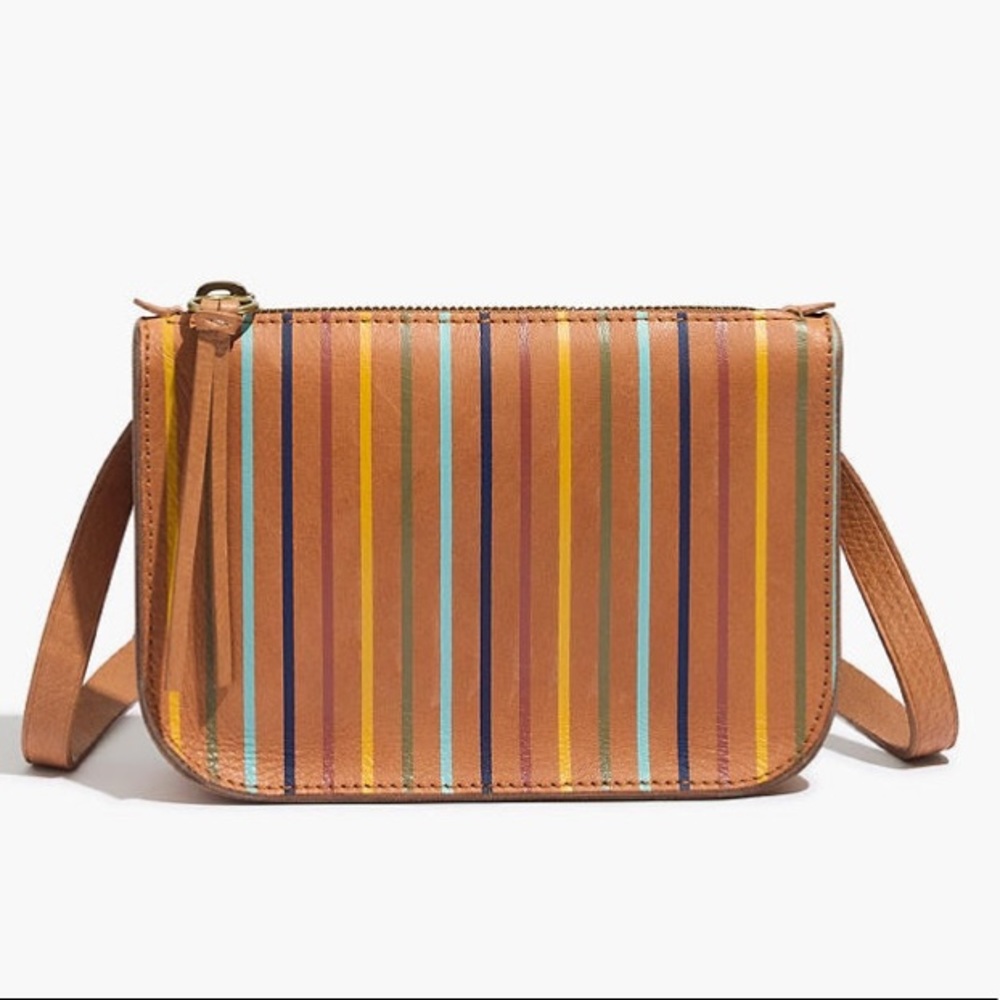 🌈Madewell rainbow stripe belt bag🌈